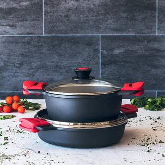 CACEROLA BRA PREMIERE ROJO ALTA 24CM