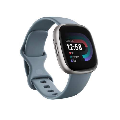 SmartWatch Fitbit Versa 4 Azul - 40 Modos Deporte, GPS, NFC, SpO2, Altímetro+Acelerómetro, Micro