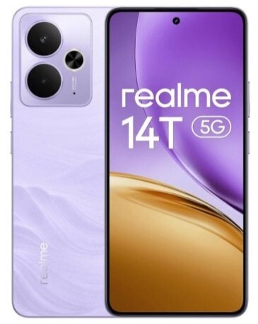 Realme 14T 8/256 GB Morado - 6,67", MediaTek Dimensity, MicroSD, Android 15, 50 MP, 6000 mAh