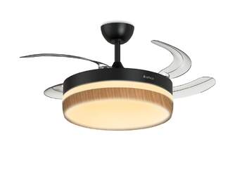 VENTILADOR TECHO RET ARTICA AVTECHR72NM NGR MD 72W