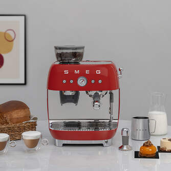 CAFET. SMEG EGF03RDEU MOLIN 20B 1650W EXPRESS ROJA