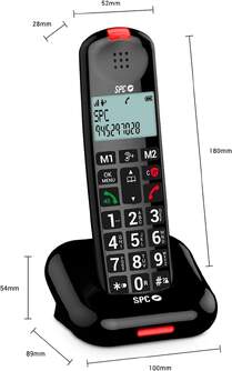 TELEFONO DECT SPC 7612N COMFORT KAIRO NEGRO