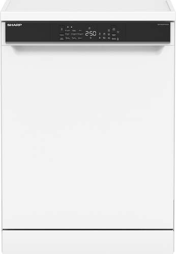 Lavavajillas Sharp QWNA2XF44CWES - 9 Programas, 44 dB, 14 Servicios, 1900 W, Blanco
