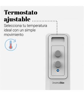 RADIADOR ACEITE U.BLUE UCRA9101 2000W BLANCO