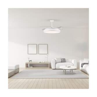 VENTILADOR TECHO CRISTAL CHARLY L RETRAC 80W MD