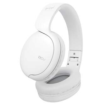 AURICULARES DCU BLUETOOTH DIADEMA   JACK BLANCO