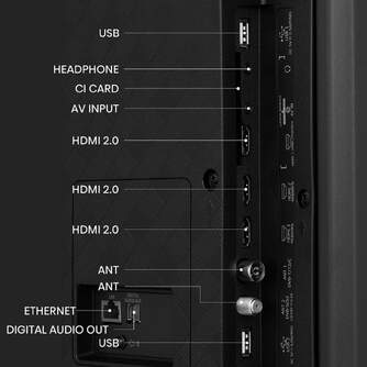 TV HISENSE 50%%%quot; 50A7KQ UHD QLED SMART TV HDR10 
