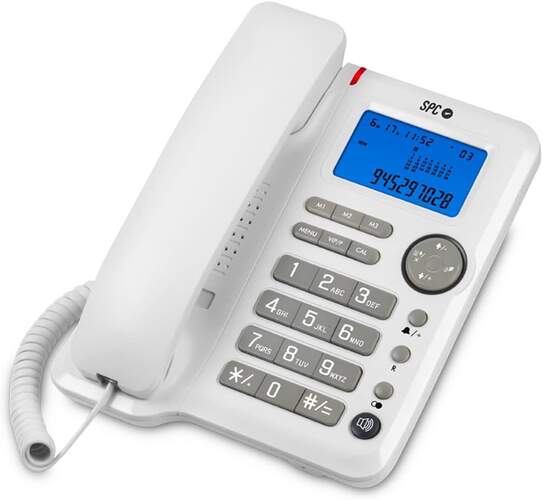 Teléfono Sobremesa SPC Office ID 3608B - 3 Memorias Directas, Manos Libres, Mute, Rellamada