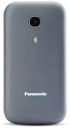 Panasonic KX-TU400EXC Gris - Móvil para mayores, Botón SOS, Pantalla Color TFT 2.4", Linterna