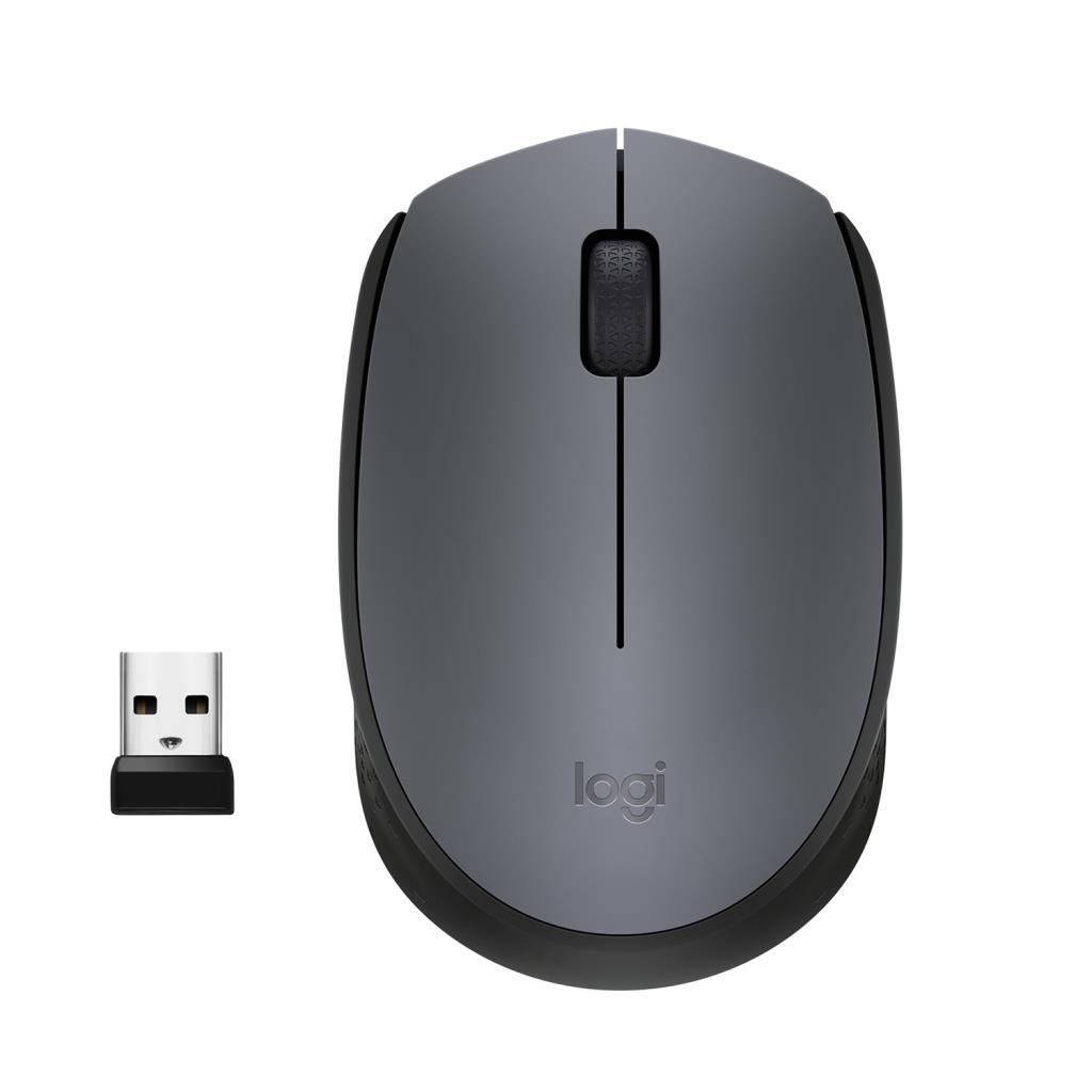 Logitech M170 Negro 1000ppp ambidiestro gris rf 1000dpi casual 1000 b170 wifi 10 metros raton inalambrico 910004642 3