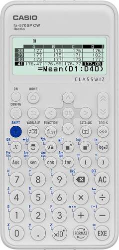 Calculadora Casio FX-570 SP Class Wiz - Pantalla LCD, 10+2 dígitos, 4-6 líneas, 560+ funciones