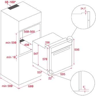 HORNO TEKA HSB635PS INOX GT DSP PIRO 111010045