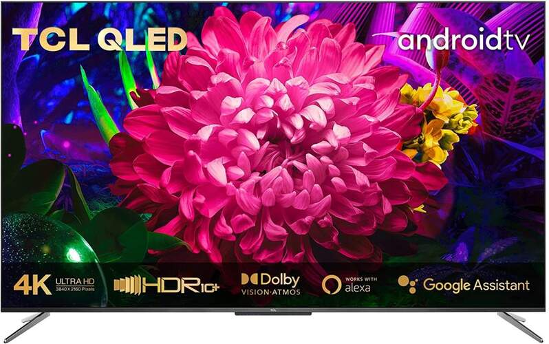TV QLED TCL 50C715 - 4K UHD, Android TV, Dolby Vision/Atmos, HDR10+, Google Assistant
