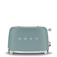 Tostador Smeg TSF01EGMEU Turquesa - 950W, 2 Rebanadas, 6 Intensidades, Descongelar, Recalentar