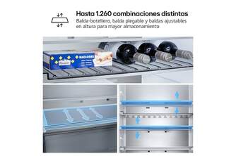 FRICOM. LG GBBS726CPY 203x60 375L INOX METALFRESH