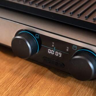 GRILL CECOTEC ROCK%%%#39;NGRILL DUAL 2000W 180%%%#186;  3099