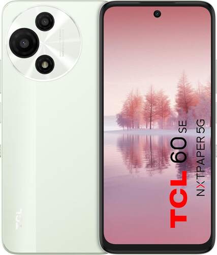 Smartphone TCL 60 SE 5G T613K 8/256 GB Verde - 6,7", Android 15, 5200 mAH, Cámara doble 50 MP