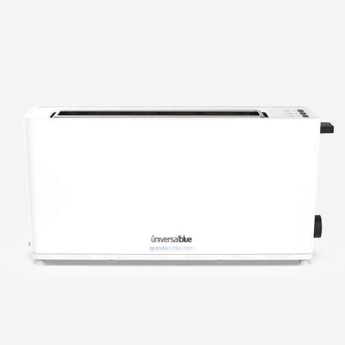 Tostador UniversalBlue Toasty 1L/GR Blanco - 900W, 1 Ranura Larga, 7 Intensidades, Recogecable