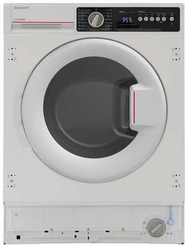 Lavasecadora Integrable Sharp ESNDIB814WNAES - 8/5 kg, 1400 rpm, Clase A/E
