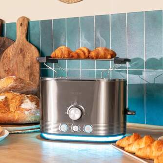 TOST. CECOTEC SHINE%%%amp;TOAST 2R CORTO INOX 850W 3285