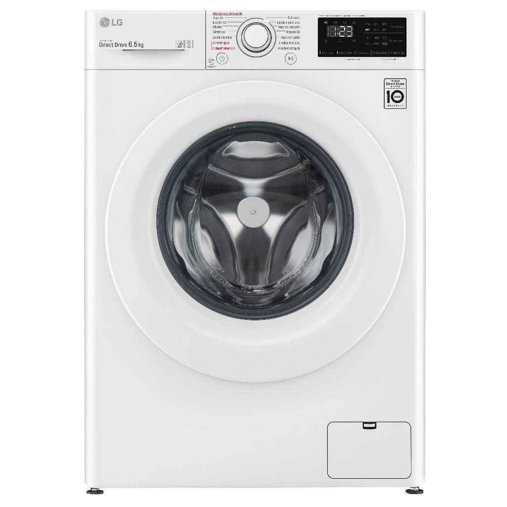 Lavadora LG F2WN2S65S3W - Clase E, 6.5Kg