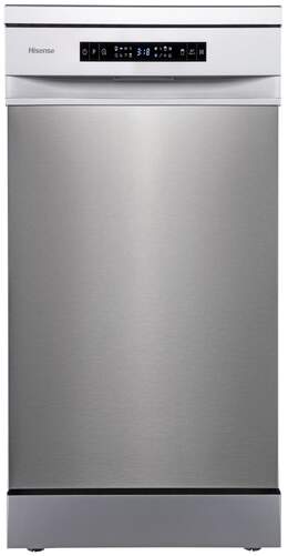 Lavavajillas Hisense HS543D10X - 8 programas, 47 dBA, 45 cm, con display, 3ª bandeja, inox