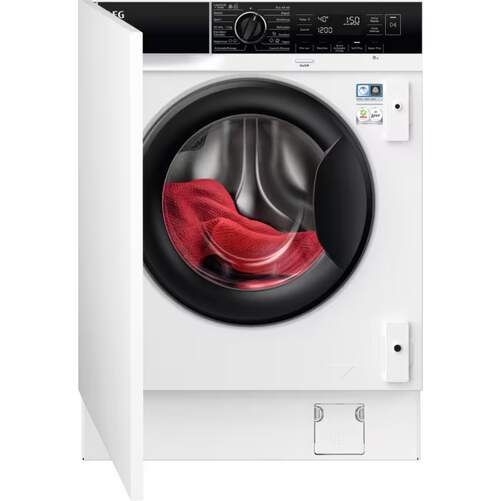 Lavadora integrable AEG LFN7G8436F - 8 kg, 1400 rpm, Clase B, 14 programas, 69 dB