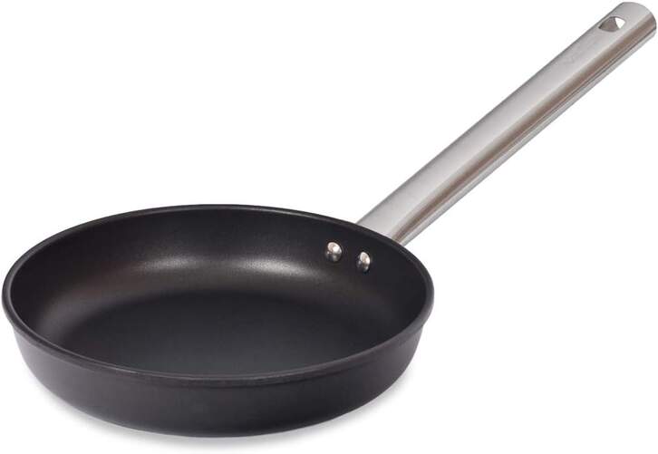 Sartén Valira Chef 4431/25 - Inducción, 24 cm, Mango Largo, Negro, Inox