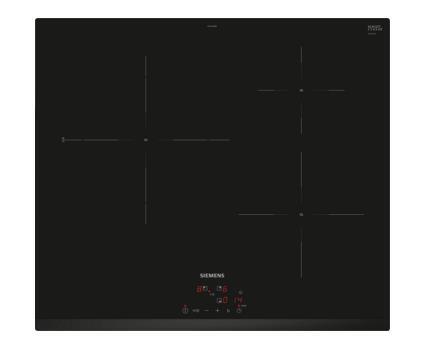 Placa de inducción EH631BJB6E - 3 zonas, 60 cm, 7400 W, 17 velocidades, Negro