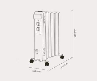 RADIADOR ACEITE ARTICA ARA2500 2500W