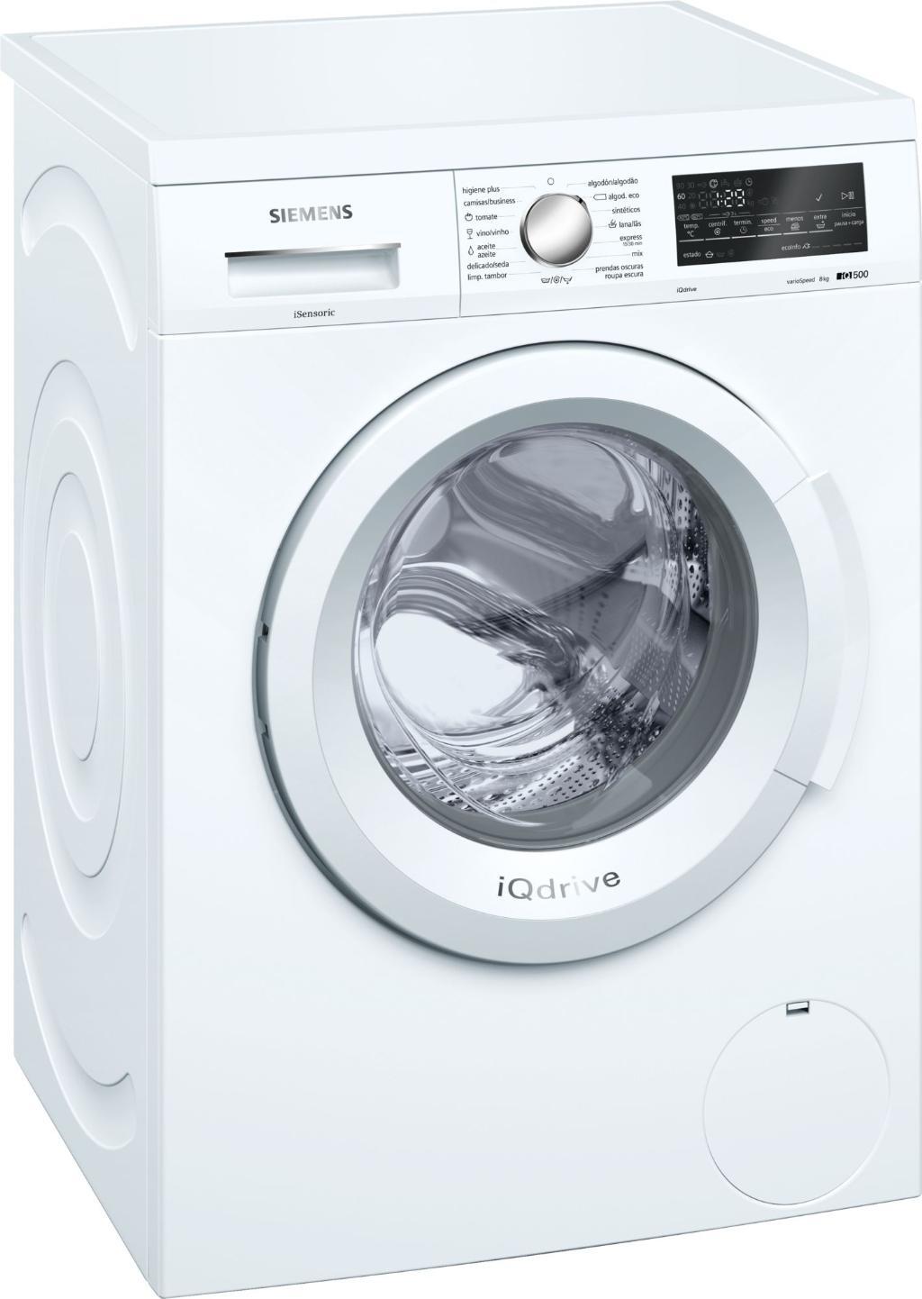 Lavadora Siemens WU14Q468ES - A+++ -30%, 8kg, 1400R, iQdrive, WaterPerfect, VarioSpeed, Display
