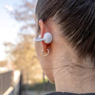 AURICULARES DCU AIRCLIP BLANCOS