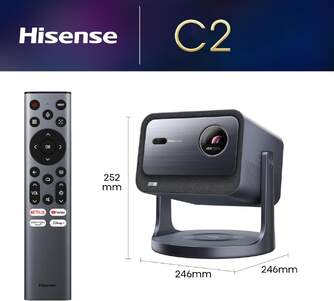 PROYECTOR HISENSE LASER MINI C2 65-300%%%quot; 4K SMARTTV