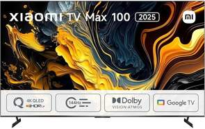 TV Xiaomi 100" MAX QLED 2025 - 4K Ultra HD, Google TV, 144 Hz, 30 W, HDR10+