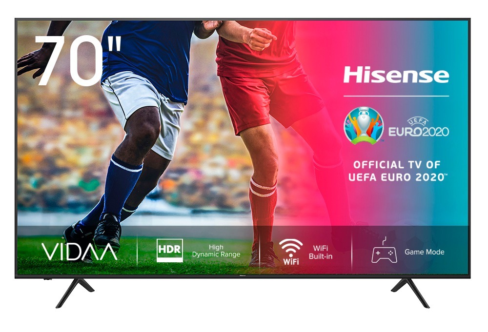 Tv Led 70 hisense 70a7100f uhd 4k smart hdr 10 modo game dts virtual dimming negro 178 cm 70“ h70a7100f televisor 2020 resolución precision colour escalado con ia vidaa 4.0 compatible alexa dled ultrahd hdr10+ 179 1765 hdr10 a7100f 69.5 coremsd6886 dvbt2 h.265sí 1778