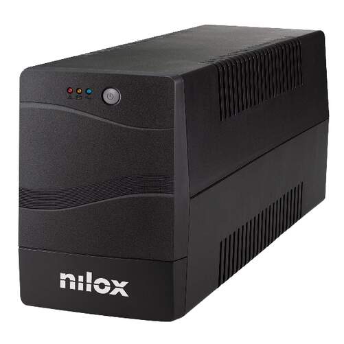SAI Nilox Linea Interactiva - 2000 VA, filtra perturbaciones de red, batería 9000 mAh
