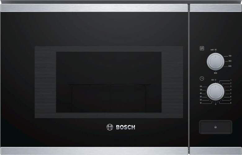 Microondas integrable Bosch BFL520MS0 - 800W, 20 Litros, 5 Potencias, Negro