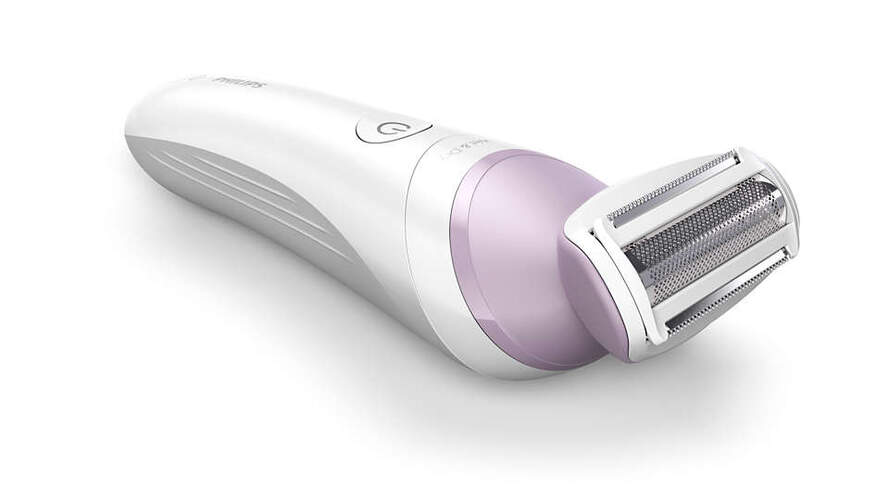 Afeitadora Femenina Philips Lady Shaver BRL136/00 - Batería 40 minutos, Seco & Húmedo, Accesorios