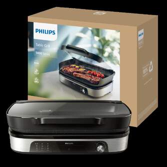 ASADORA PHILIPS HD6212/90 47X3X36,3CM TAPA SMOKER