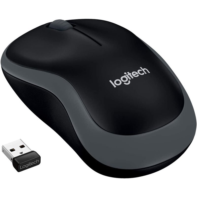 Inalámbrico Con Nano receptor logitech m185 gris 910002238 negro raton wireless plata 1000dpi 3 inalambrico