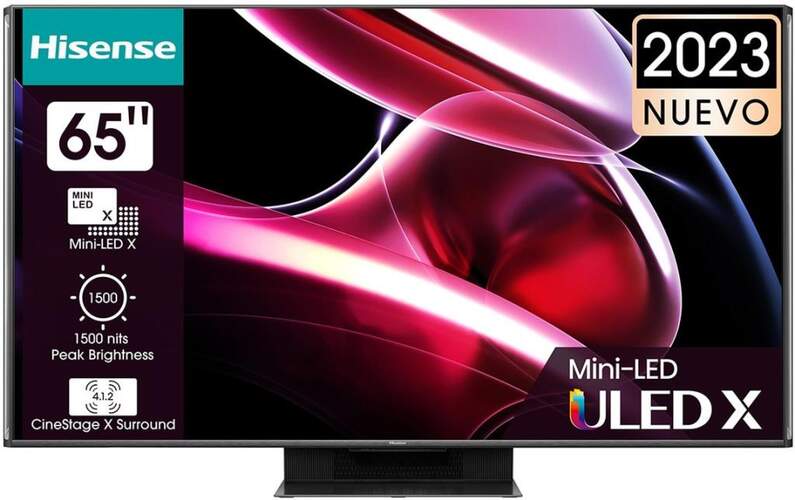 TV 65" MiniLED Hisense 65UXKQ - 4K 120Hz, Smart TV, HDR10+, Dolby Vision/Atmos 4.1.2ch 82W, HDMI 2.1