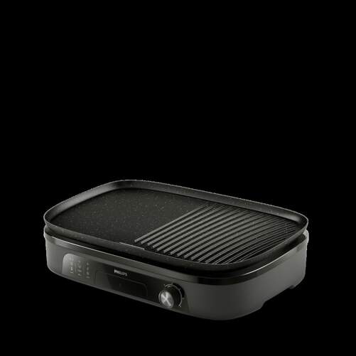 Asadora Philips HD6210/90 - 2400 W, 46,5x34 cm, 5 Potencias, Negro