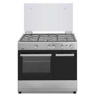 Cocina Gas Butano Artica AKF9060X - 5 Fuegos, 90x61cm, Termopar, Wok, Doble Vidrio, Inox