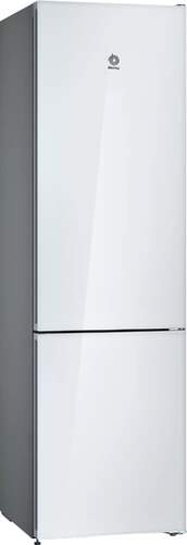 Frigorífico Combi Balay 3KFD765BI - Clase D, 203cm, 368L, NoFrost, Cajón 0ºC, Cristal Blanco