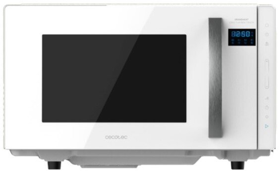 Microondas Sin Plato Cecotec GrandHeat 2300 Blanco - 800W, 23 Litros, 5 Potencias, 8 Funciones