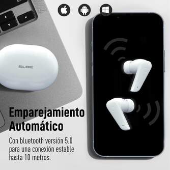 AURICULARES ELBE ABTWS005-B BT CANCELACION RUIDO