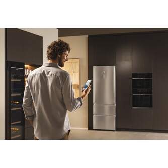 FRICOM. HAIER HTW7720BNMM 200x70 NF WIFI INOX