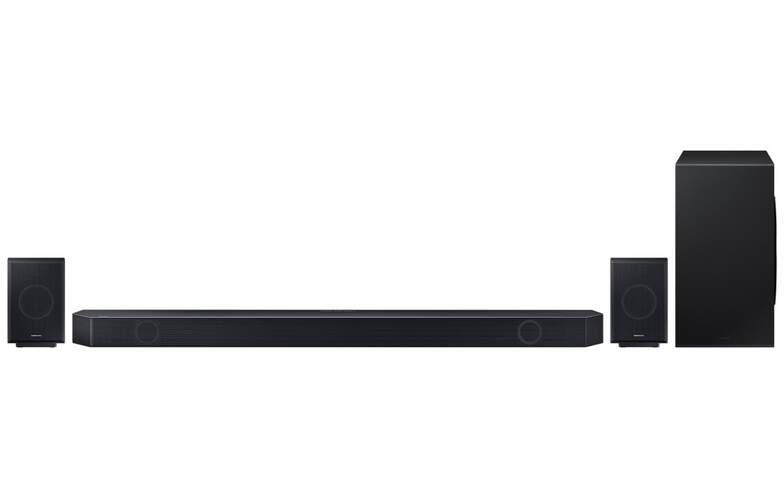 Barra de sonido Samsung HWQ990D - 11.1.4, 656 W, Dolby Atmos, funciona con Alexa y Google Assistant