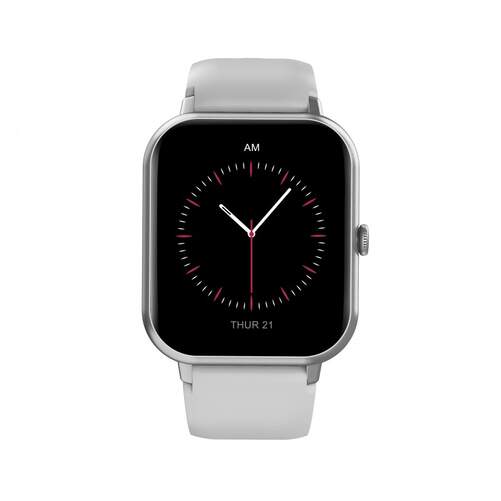 Smartwatch DCU Curved Glass Pro -  15 h autonomía, Bluetooth 5,1, Gris