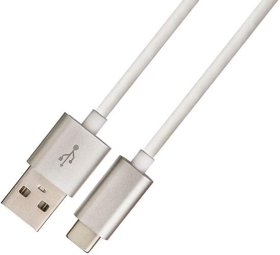 Cable DCU USB C a USB A 1M 2.0 Blanco